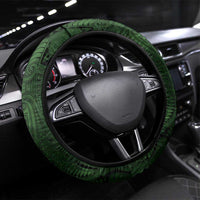New Zealand Matariki Tupuarangi Steering Wheel Cover Maori Moko Green Galaxy