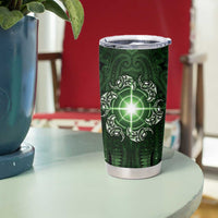 New Zealand Matariki Tupuarangi Tumbler Cup Maori Moko Green Galaxy