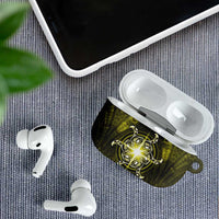 New Zealand Matariki Hiwaiterangi AirPods Case Maori Moko Yellow Galaxy