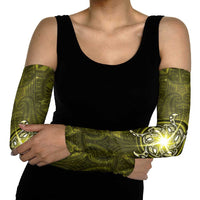 New Zealand Matariki Hiwaiterangi Arm Sleeves Maori Moko Yellow Galaxy