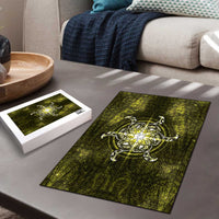 New Zealand Matariki Hiwaiterangi Puzzle Maori Moko Yellow Galaxy LT05 - Polynesian Pride