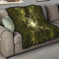 New Zealand Matariki Hiwaiterangi Quilt Maori Moko Yellow Galaxy LT05 - Polynesian Pride