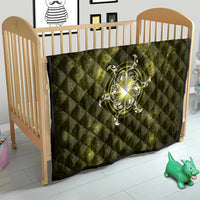 New Zealand Matariki Hiwaiterangi Quilt Maori Moko Yellow Galaxy LT05 - Polynesian Pride