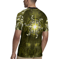 New Zealand Matariki Hiwaiterangi Rugby Jersey Maori Moko Yellow Galaxy