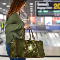 New Zealand Matariki Hiwaiterangi Travel Bag Maori Moko Yellow Galaxy