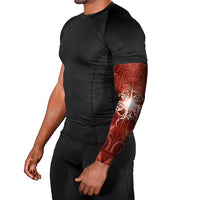 New Zealand Matariki Pohutukawa Arm Sleeves Maori Moko Red Galaxy LT05 - Polynesian Pride