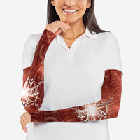 New Zealand Matariki Pohutukawa Arm Sleeves Maori Moko Red Galaxy LT05 - Polynesian Pride