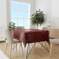 New Zealand Matariki Pohutukawa Tablecloth Maori Moko Red Galaxy