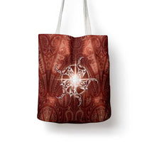 New Zealand Matariki Pohutukawa Tote Bag Maori Moko Red Galaxy LT05 - Polynesian Pride