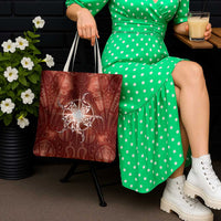 New Zealand Matariki Pohutukawa Tote Bag Maori Moko Red Galaxy LT05 - Polynesian Pride
