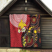Papua New Guinea And Australia Aboriginal Quilt Bird Of Paradise And Kangaroo Together LT05 - Polynesian Pride