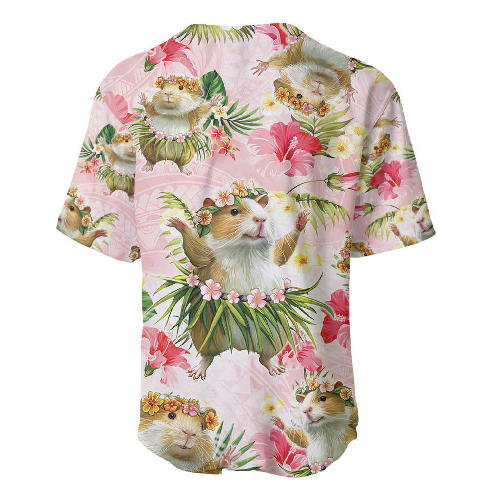 Hawaii Guinea Hula Pig Baseball Jersey Funny Tropical Style