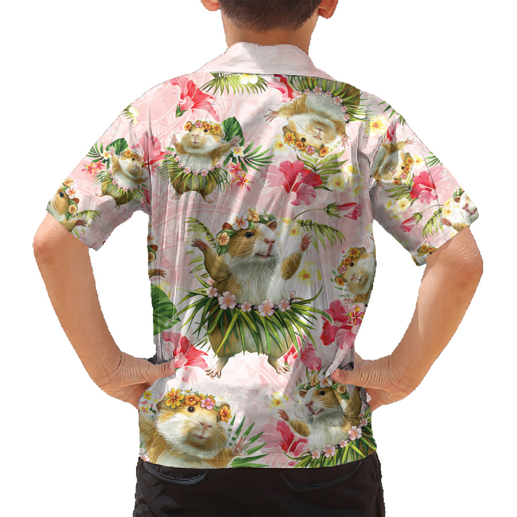 Hawaii Guinea Hula Pig Family Matching Long Sleeve Bodycon Dress and Hawaiian Shirt Funny Tropical Style LT05 - Polynesian Pride