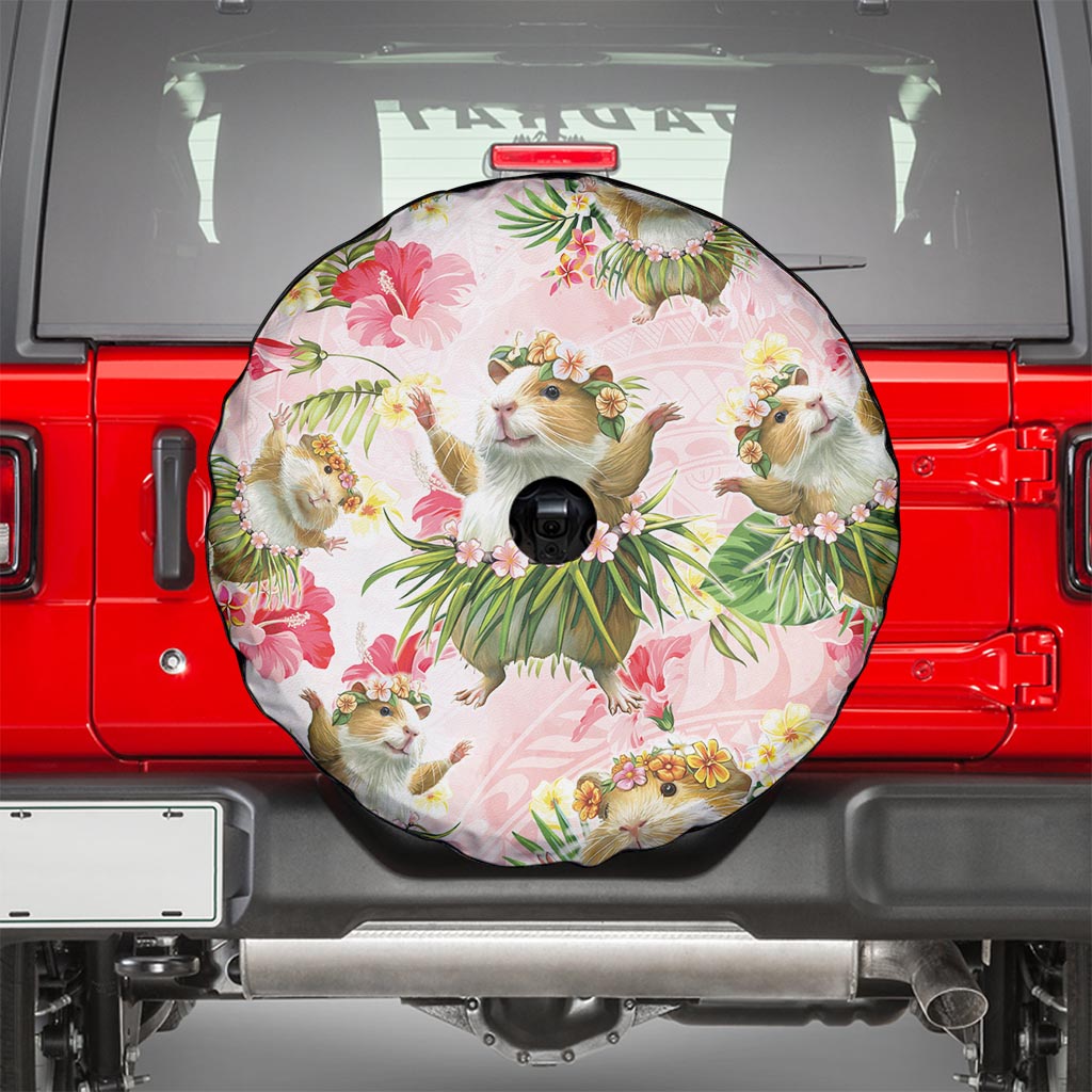 Hawaii Guinea Hula Pig Spare Tire Cover Funny Tropical Style