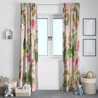 Hawaii Guinea Hula Pig Window Curtain Funny Tropical Style