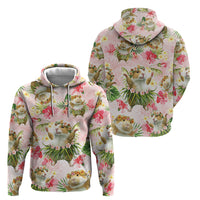 Hawaii Guinea Hula Pig Zip Hoodie Funny Tropical Style