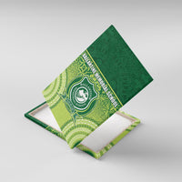 Ballantine Memorial School Canvas Wall Art With Fijian Tapa Pattern