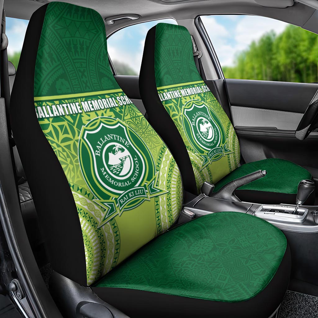 Ballantine Memorial School Car Seat Cover With Fijian Tapa Pattern