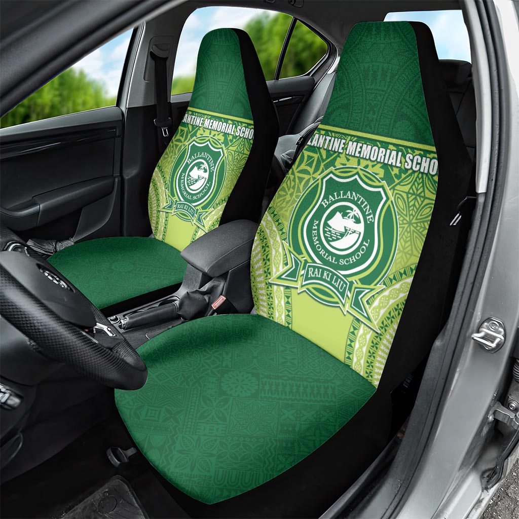 Ballantine Memorial School Car Seat Cover With Fijian Tapa Pattern