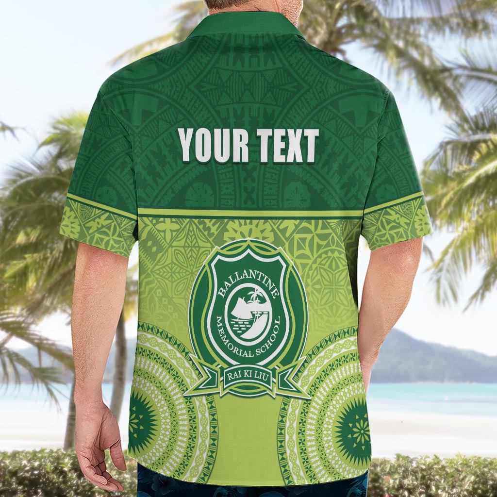 Personalised Ballantine Memorial School Hawaiian Shirt With Fijian Tapa Pattern