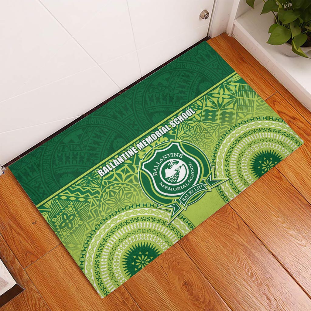 Ballantine Memorial School Rubber Doormat With Fijian Tapa Pattern