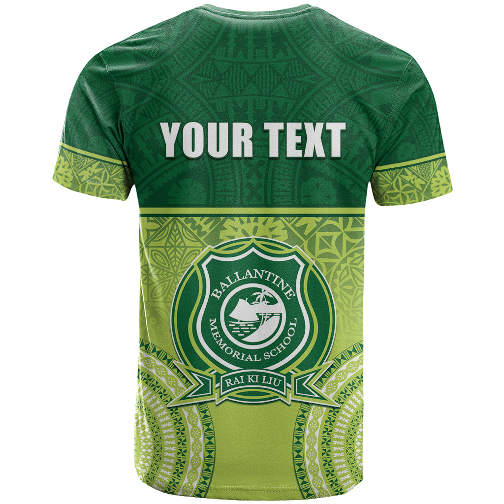 Personalised Ballantine Memorial School T Shirt With Fijian Tapa Pattern