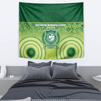 Ballantine Memorial School Tapestry With Fijian Tapa Pattern