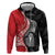 New Zealand Aotearoa Hoodie Kiwi Fern Maori Pattern Red Version