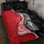 New Zealand Aotearoa Quilt Bed Set Kiwi Fern Maori Pattern Red Version