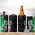 New Zealand Aotearoa 4 in 1 Can Cooler Tumbler Kiwi Fern Maori Pattern Green Version