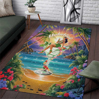Aloha Hawaii Area Rug Hula Martini Tropical Vibes - Polynesian Pride