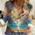 Aloha Hawaii Women Casual Shirt Hula Martini Tropical Vibes - Polynesian Pride