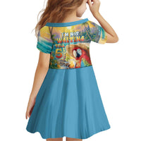 Hawaii Parrot Kid Short Sleeve Dress Im Not Waiting Till 5 Oclock