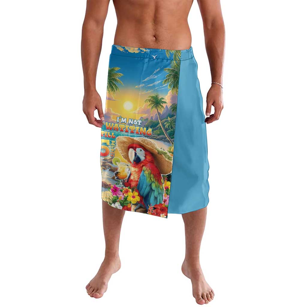 Hawaii Parrot Lavalava Im Not Waiting Till 5 Oclock - Polynesian Pride