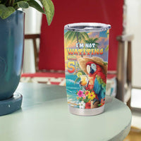 Hawaii Parrot Tumbler Cup Im Not Waiting Till 5 Oclock - Polynesian Pride