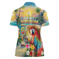 Hawaii Parrot Women Polo Shirt Im Not Waiting Till 5 Oclock - Polynesian Pride