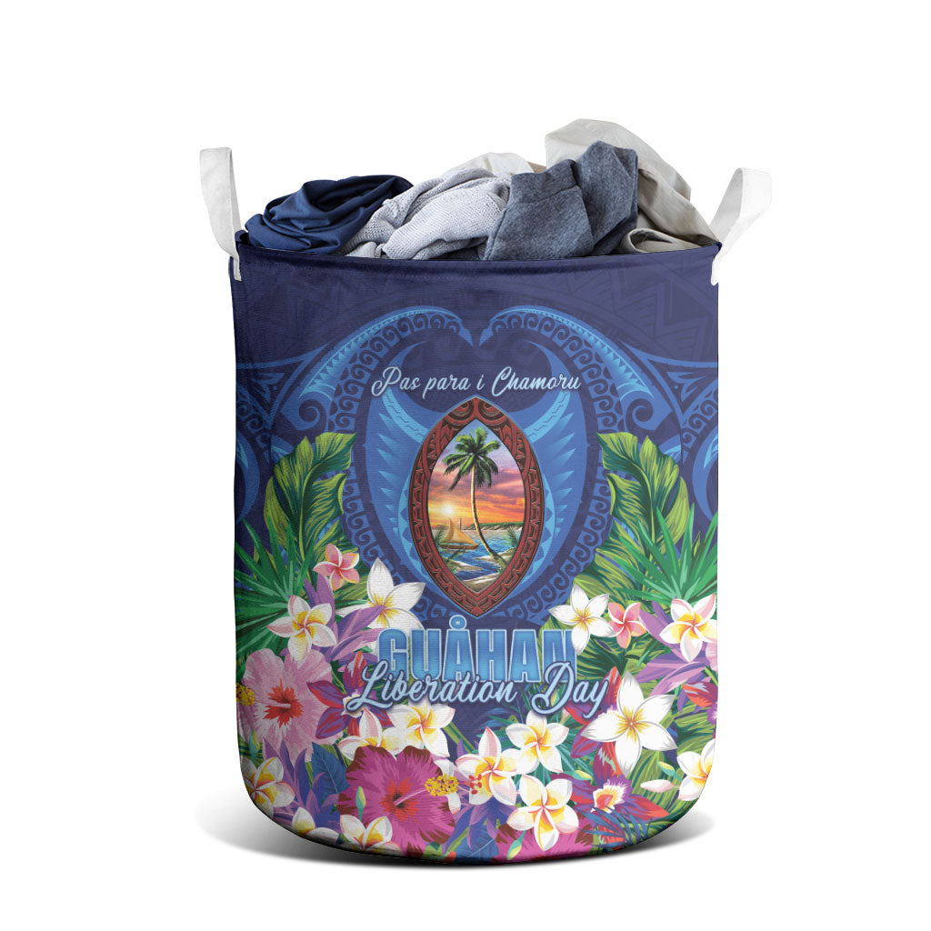 Guam Liberation Day Laundry Basket Pas Para I Chamoru LT05 - Polynesian Pride