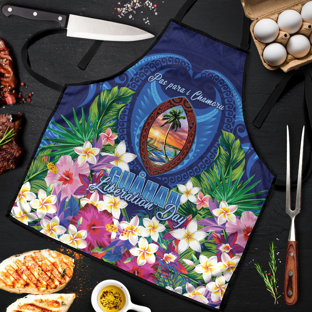 Guam Liberation Day Apron Pas Para I Chamoru LT05 Navy - Polynesian Pride
