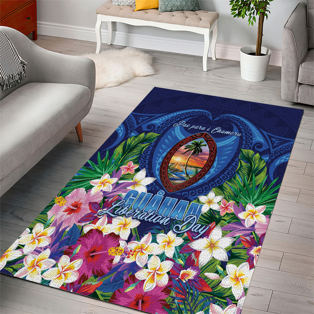 Guam Liberation Day Area Rug Pas Para I Chamoru LT05 - Polynesian Pride