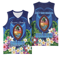 Guam Liberation Day Basketball Jersey Pas Para I Chamoru LT05 - Polynesian Pride