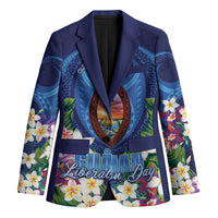 Guam Liberation Day Blazer Pas Para I Chamoru LT05 Unisex Navy - Polynesian Pride