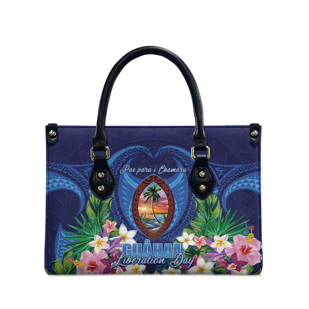 Guam Liberation Day Leather Bag Pas Para I Chamoru LT05 - Polynesian Pride