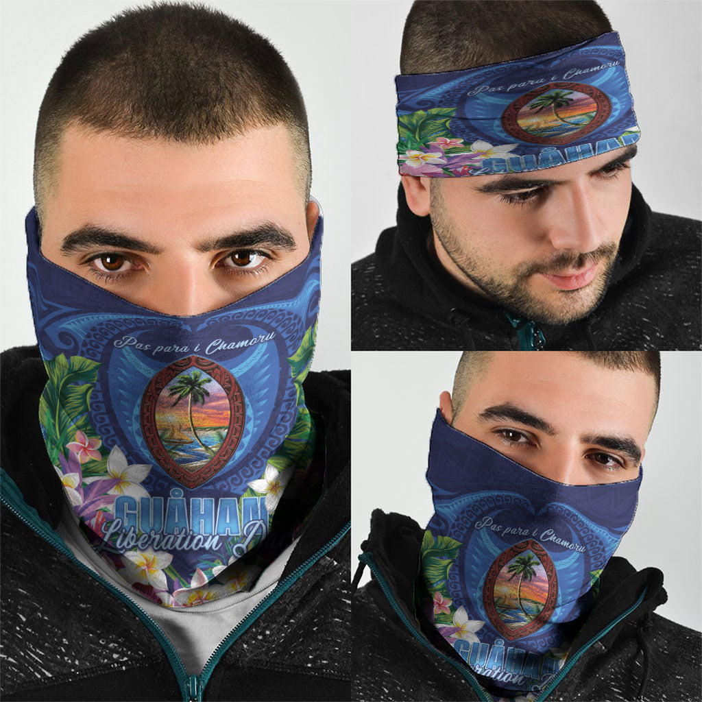 Guam Liberation Day Neck Gaiter Pas Para I Chamoru LT05 - Polynesian Pride
