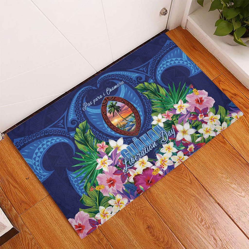Guam Liberation Day Rubber Doormat Pas Para I Chamoru LT05 - Polynesian Pride