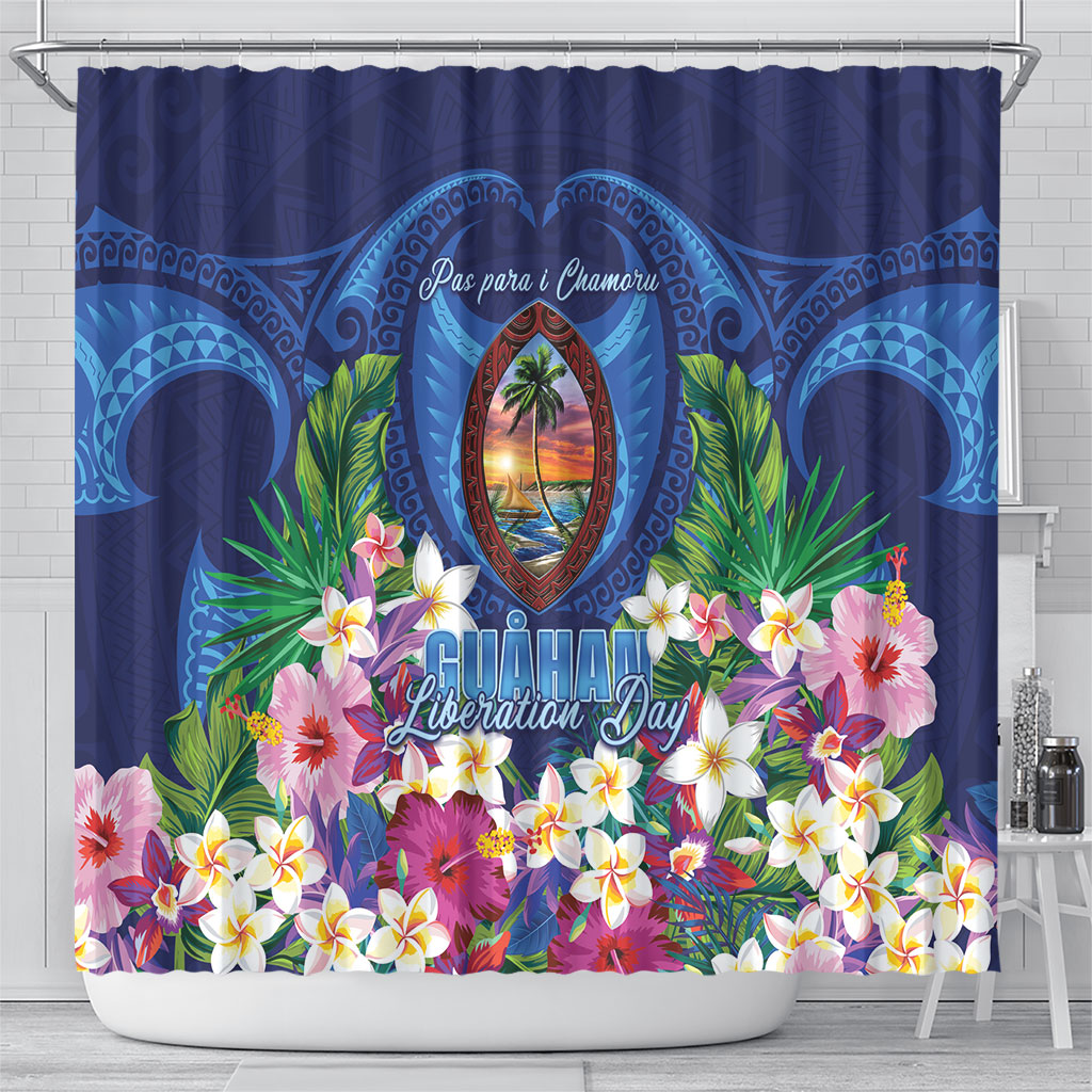 Guam Liberation Day Shower Curtain Pas Para I Chamoru LT05 - Polynesian Pride