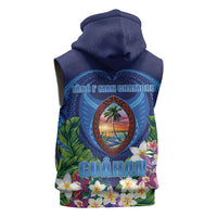 Guam Liberation Day Sleeveless Hoodie Pas Para I Chamoru LT05 - Polynesian Pride