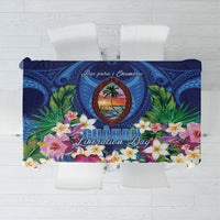 Guam Liberation Day Tablecloth Pas Para I Chamoru LT05 Navy - Polynesian Pride