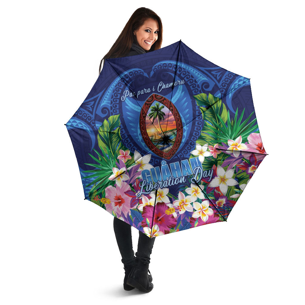 Guam Liberation Day Umbrella Pas Para I Chamoru LT05 - Polynesian Pride