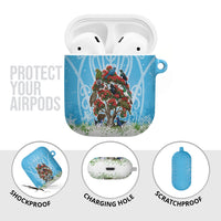 New Zealand Birds Christmas AirPods Case Pohutukawa Xmas Tree LT05 - Polynesian Pride
