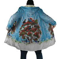 New Zealand Birds Christmas Cloak Pohutukawa Xmas Tree LT05 - Polynesian Pride